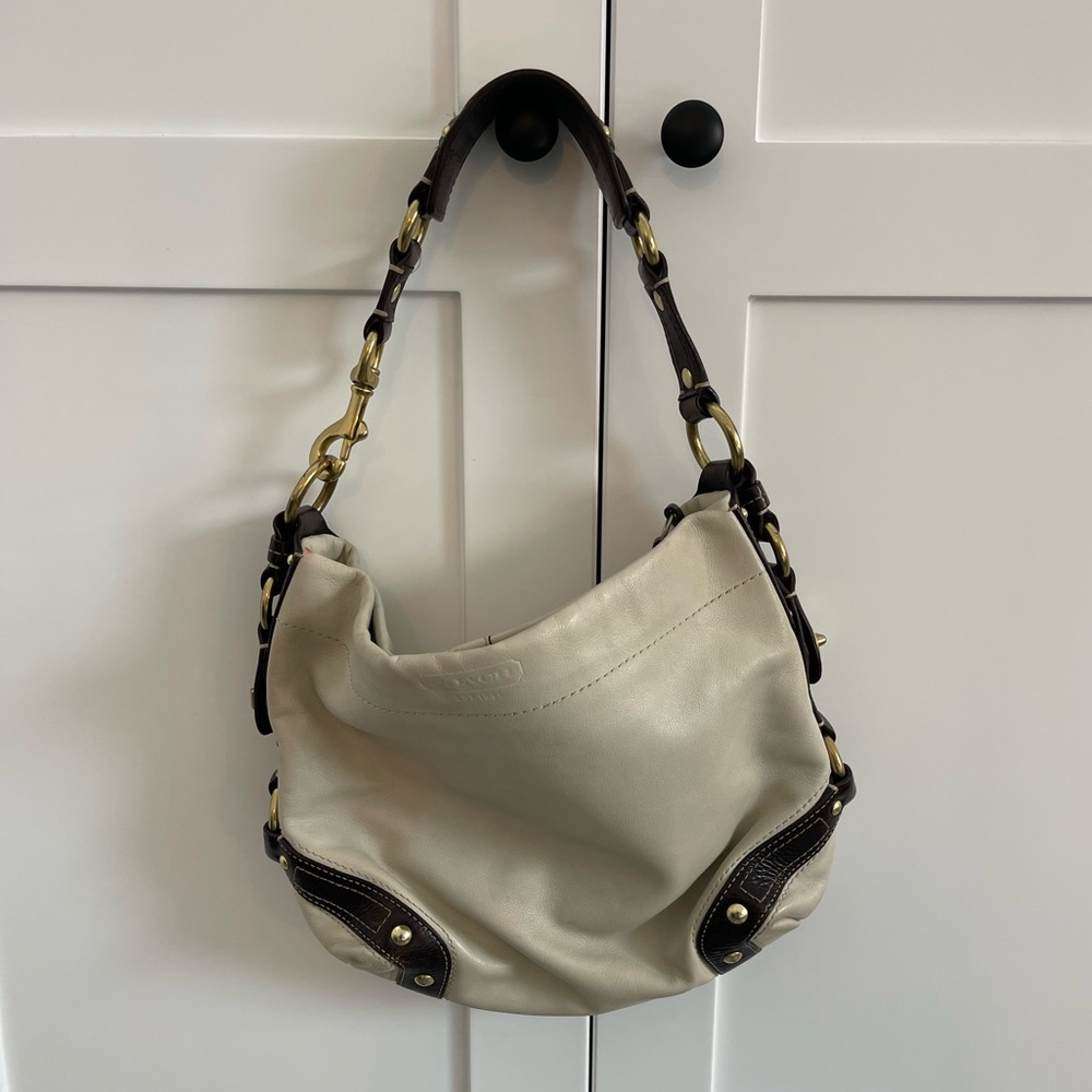 Vintage Coach Carly leather hobo bag